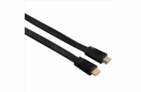 Hama HDMI kabel vidlice-vidlice, plochý, pozlacený, 3*, 1,5m