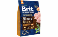 Brit Premium by Nature Senior S+M 3kg granule pro psy