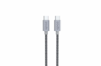 Epico Opletený kabel USB-C na USB-C 1.2m - vesmírně šedý