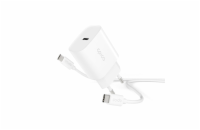 Epico 20W PD Charger Bundle with USB-C to USB-C cable 1.2m - bílá