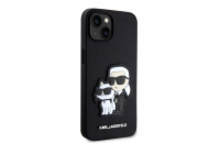 Karl Lagerfeld PU Saffiano Karl and Choupette NFT Zadní Kryt pro iPhone 14 Black