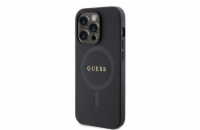 Guess PU Saffiano MagSafe Zadní Kryt pro iPhone 15 Pro Black