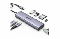 UGREEN 90568 USB-C/2*USB3.0+HDMI+RJ45+SD&TF +PD port konvertor