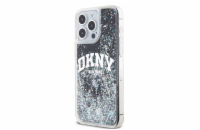 DKNY Liquid Glitter Arch Logo Zadní Kryt pro iPhone 14 Pro Max Black