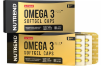 Nutrend OMEGA 3 Plus SOFTGEL CAPS, 120 kapslí