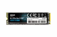 SILICON POWER SSD P34A60 512GB M.2 PCIe Gen3 x4 NVMe 2200/1600 MB/s