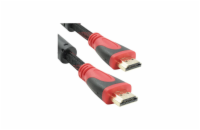 DeTech Pletený propojovací HDMI - HDMI - 10m HQ Kvalitní pletený propojovací kabel HDMI do HDMI o délce 5 metrů