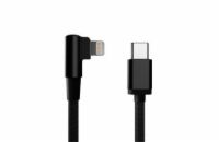 Gembird adaptér USB-C (M) / Lightning (M), datový / nabíjací, opletený, pravouhlý, 0.2m