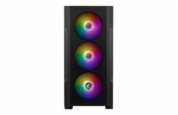 MSI skříň MAG FORGE M100R/ bez zdroje/ levé temperované sklo/ 4x 120 mm A-RGB fan/ 1x USB3.2/ černá