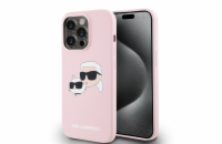 Karl Lagerfeld Liquid Silicone Double Heads MagSafe Zadní Kryt pro iPhone 14 Pro Pink Karl Lagerfeld Liquid Silicone Double Heads zadní kryt na telefon je skvělým doplňkem pro všechny milovníky stylu