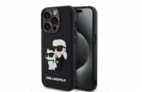 Karl Lagerfeld 3D Rubber Karl and Choupette Zadní Kryt pro iPhone 15 Pro Black Zahal svůj telefon do prémiového krytu od Karl Lagerfelda a přidej mu špetku elegance a ochrany zároveň! Tento kryt je v