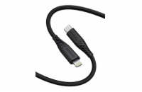 Swissten datový kabel soft silicone usb-c / lightning 1,5 m 60w černý