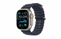 Apple Watch Ultra 2 GPS + Cellular 49mm Natural Titanium Case with Navy Ocean Band (MX4D3CS/A)