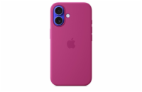 iPhone 16 Silicone Case with MS - Fuchsia