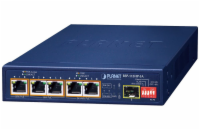 Planet BSP-115HP-5A Hybridní PoE solární switch, 5x 1Gb, 1x SFP, 1x PoE++ 802.3bt, 2x 802.3at, 2x at/pasivní, -20~65°C