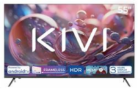 KIVI - 55 , UHD, Android TV 11, Černý, 3840x2160, 60 Hz, rep. 2x12W, 76 kWh/1000h , BT5.1, HDMI 4x, USB 2x