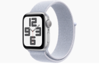 Apple Watch SE/44mm/Silver/Sport Band/Blue Cloud