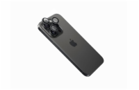 Ochranná skla čoček fotoaparátů FIXED Camera Glass pro Apple iPhone 16 Pro/16 Pro Max, černá