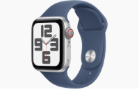 Apple Watch SE Cell/44mm/Silver/Sport Band/Denim/-M/L