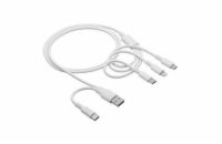 Akyga Kabel USB-A + USB-C / USB-C + USB Micro B + Lightning 1.2m AK-USB-52