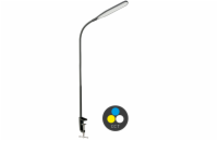 ECOLITE LED stolní lampa 10W volba teploty světla, stmívatelná, stolní úchyt, černá LU13C-CR