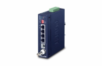 Planet IVC-234GT, VDSL2 průmyslový ethernet konvertor, 4x 1000Base-T, profil 17a/30a, G.993.5 G.Vectoring, G.INP