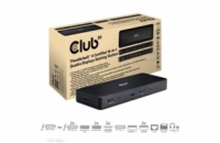 Club3D Dokovací stanice 16v1 Quadra (4) ThunderBolt 4, 2xTB, 3xDP, 2xHDMI, 3xUSB, RJ45, SD-TF Karta, 1xUSB-C, 150W PD