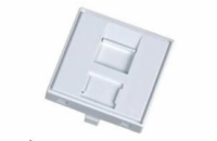 Modul neosazený 1x RJ45, 45x45 mm s prachovkou