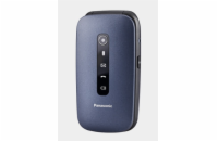 Panasonic KX-TU550EXC mobilní telefon pro seniory - barevný displej 2,8", fotoaparát, handsfree, microSD, véčko, modrý