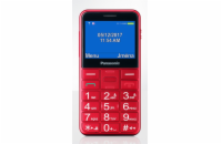 Panasonic KX-TU155EXRN mobilní telefon pro seniory -barevný displej 2,3", fotoaparát, microSD/microSDHC, USB, červený