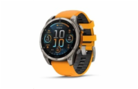 Garmin - fenix 8 Solar Sapphire - 51 mm - Titanium with Amp Yellow | Graphite Silicone Band, EU