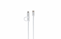 Dual Cable USB-C C/L Mfi 100cm white