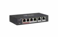 HiLook Powered by HIKVISION switch NS-0106P-35/ 4x port/ 10/100 Mbps RJ45 ports PoE / 2x 100 Mbps uplink