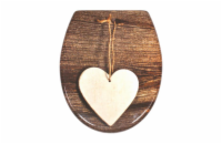 WC sedátko SCHÜTTE Wood Heart Soft Close