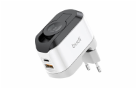 Adaptér USB BUDI 050619 s bezdrátovým nabíjením