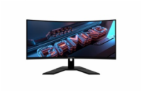 GIGABYTE LCD - 34" Gaming monitor GS34WQC, Prohnutý VA1500R, 3440x1440 WQHD, 120Hz, 4000:1, 300cd/m2, 1ms, 2xHDMI, 1xDP