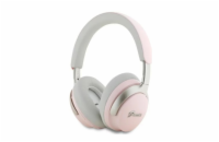 Guess headphones  Bluetooth ANCENC pink DB Metal Script Logo Guess Bluetooth sluchátka s technologií ANC v růžové barvě, DB Metal Script Logo, nabízejí elegantní design a aktivní potlačení šumu (ANC)