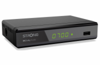 STRONG DVB-T/T2 set-top-box SRT 8119/ s displejem/ Full HD/ H.265/HEVC/ EPG/ USB/ HDMI/ SCART/ černý