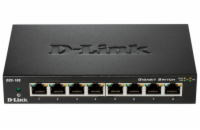 D-Link DGS-108 kovový 8-port 10/100/1000 Switch