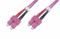 DIGITUS Fiber Optic Patch Cord, SC to SCMultimode 50/125 µ, Duplex Length 1m