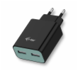 i-tec USB Power Charger 2 Port 2.4A - USB nabíječka - černá