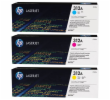 HP 312A originální tonerová kazeta azurová, purpurová, žlutá CF440AM HP 312A 3-pack CYM LJ Toner Cart, CF440AM (2,700 / 2,700 / 2,700 pages)