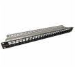 Solarix SX24M-0-STP-BK-UNI-N Solarix Modulární neosazený patch panel Solarix 24 portů 1U