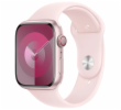 Apple Watch Series 9 Cellular 45mm Růžový hliník se světle růžovým sportovním řemínkem M/L