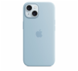 iPhone 15+ Silicone Case with MS - Light Blue