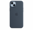 iPhone 14+ Silicone Case with MS - Storm Blue