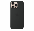 iPhone 16 Pro Max Silicone Case with MS - Black