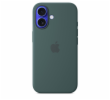 iPhone 16 Silicone Case with MS - Lake Green