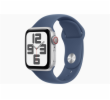 Apple Watch SE Cell/44mm/Silver/Sport Band/Denim/-M/L