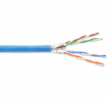 DIGITUS Instalační kabel CAT 6A U-FTP, 500 MHz Eca (EN 50575), AWG 23/1, buben 305 m, simplex, barva modrá